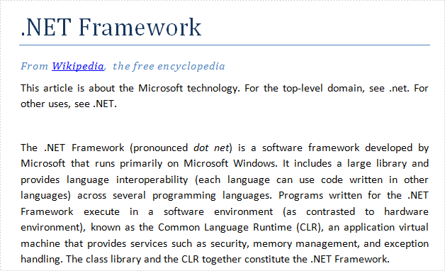 Remove Word Table